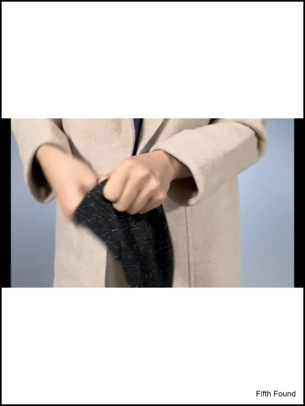 Cashmere Fingerless Gloves Arm Warmers Women Winter Cozy
